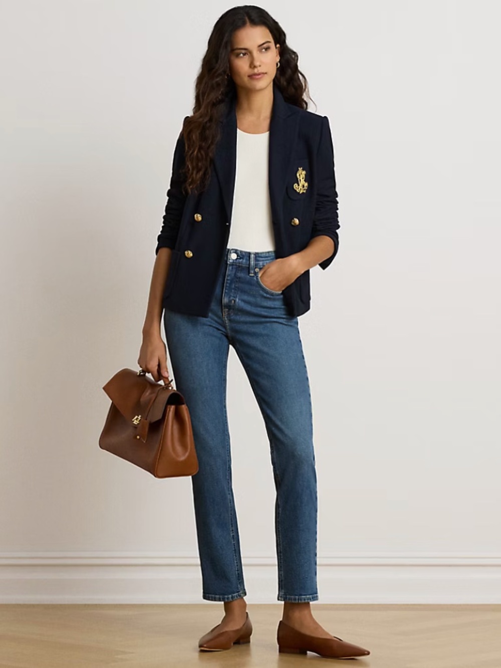 Lauren Ralph Lauren Premier Straight Women's 6 Dark Blue Jeans